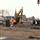 Installing sheeting at Wallingford Station (Jan 2015)