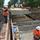 Construction replacing half the bridge span at the Batchelder Road Bridge in Windsor (June 2017)