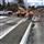 Consrtuction of a new median at the East Barber Street grade crossing in Windsor. (November 2017)