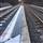 Installation of center walkway grating along the rail line in Newington. (December 2017)