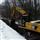 Construction along the rail line in Windsor. (December 2017)