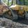 Rail bed construction in Windsor (September 2017)
