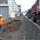 Swale construction along the rail line. (February 2018)