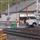 Saw cutting pavement at the existing Hall Avenue grade crossing in Wallingford (April 2017)